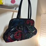 Vintage Canvas Leather 80s Shoulder Purse Photo 3