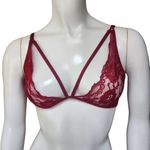 Avid Love Red Floral Lace Bralette (S) Photo 1