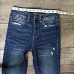 Vervet Flying Monkey Dark Blue Distressed Skinny Jeans Photo 5