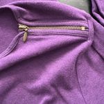 ABS Allen Schwartz Long Sleeve Tunic w/Zipper at Shoulders Size Large Purple EUC Photo 6
