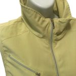 Chico's Chico’s Zenergy Golf Vest Size 2/L Lime Green Vented Mesh Zip Pockets Full Zip Photo 3