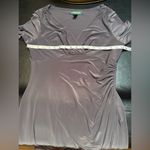 Ralph Lauren Lauren Womens Gray Faux Wrap Sheath Midi Dress Size 10 Photo 7