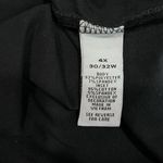 Catherines  Black White Stretch 3/4 Sleeve Racerback Cutout‎ Athleisure Top 4X Photo 6