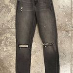 Topshop Moto Jamie Distressed Jeans, Busted Knee in Grey Size W26 L30 Photo 0