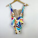 Tabitha Brown for Target Botanical Tropical Low Back One Piece Swimsuit Swim XS Blue Photo 5