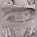 Aerie  Pink Waffle Knit Sweater Photo 1