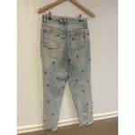 Tinseltown Light Wash Distressed Embroidered Butterfly Raw Hem Skinny Jeans 7 Photo 1