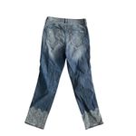 White House | Black Market  Everyday Soft Lace Print Trim Crop Pants Jeans Size 4 Photo 3