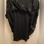 Free People Black Oxford Embroidered Long Sleeve Mini Dress Size XS Photo 11