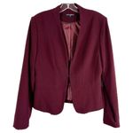 Mario Serrani  Size 8 Blazer Jacket Maroon Lined Hook Eye‎ Closure Italy 384 Photo 0