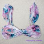 Beach Riot NEW Free People Poppy Bikini Top candy skies tie dye, M Photo 1