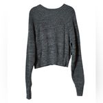 Free People  Mock Neck Knit Pullover Sweater Gray Size Small Photo 7