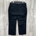 Karen Kane Cropped Career Chino Pants Womens 8 Black Cotton Pockets Photo 2