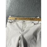 Chico's Jeans Women 2 Short Mid Rise Straight Leg Ivory Denim Pants Minimalist Photo 2
