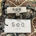 NEW Sea New York Size Medium Marlee Print Puffy Sleeve Dress Photo 8