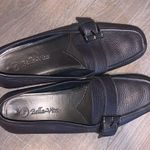 Bella Vita  silver leather sequined buckle loafer flats dress shoes Photo 8