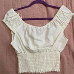 PacSun White Crop-Tie Top Photo 1