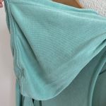 Free People Movement Back Into It Open Back Hoodie Hooded Sweatshirt Medium Green Photo 6