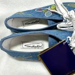 Sebastino Sneakers Women's 8.5 Blue Embroidered Tennis Shoes Rackets Comfort Photo 5