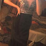 Blondie Nites Black Jeweled Formal Dress Photo 0