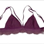 Victoria's Secret NWOT Victoria Secret Purple Crochet Lace Bralette Active Wear Sports Bra SZ S Photo 2