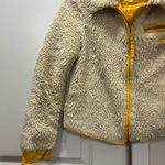 Tory Burch Cream Trimmed Sherpa Jacket Size XS Photo 2