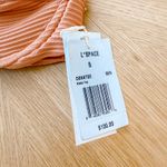L Space Bikini Top Womens Small Nikita Sienna Ribbed Eco Chic Boho‎ Summer NWT Orange Photo 3
