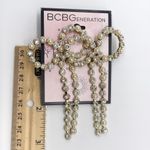 BCBGeneration  Costume Pearl Gold Jewelry Earrings Photo 9