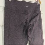 Alo Yoga  Size Medium Low Waist Grey Moto Legging Athletic Textured Mesh Pant Photo 6