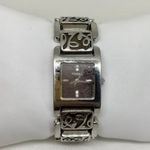 Fossil women watch silver brown tone ES2054 all stainless steel 21mm running Photo 0