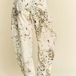 Davi & Dani  Abstract Tie Dye Dot Lace Detail Barrel Pants‎ Photo 5
