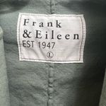 Frank & Eileen Dublin Blazer Open Front Pockets Cotton Flax Stretch Green Size L Size L Photo 10