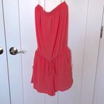 Pink Lily  Coral Desert Flames Strapless Romper Photo 1