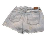 American Eagle  Outfitters Light Blue Embroidered Jean Shorts Photo 1