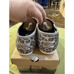 Toms Alpargata Size 8 Sparkle silver Cheetah Print Women's Slip On Flats Photo 4