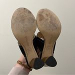 Boutique 9 Jesse Black Leather Block Heel Thong Sandals 7 Photo 3