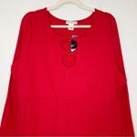 Torrid NWT Festi Long Sleeve O-Ring Red Mini Bodycon Dress Photo 4