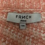 FRNCH  Paris Women’s Pink Chenille V-neck Sweater Size Small NWT Photo 3