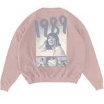 Taylor Swift Pink Crewneck Sweater with Unique Back Design Photo 2