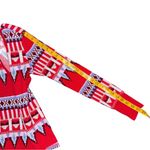 Victoria's Secret Fair Isle Waffle Knit Thermal Shirt Red Aztec Long Sleeve Small Photo 8