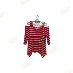 C. Oliver Striped Cold Shoulder Red White Stretch women's‎ shirt M Size M Photo 7