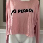 Wildfox Monte Dog Person Thermal Crop Top Peachy-Pink Size M, New w/o Tag $98 Photo 6