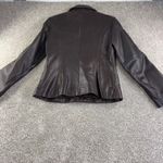 Guess  Women's Brown Genuine Leather Jacket Blazer Style Womens M Y2K Moto Casual Photo 8