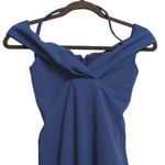 Nookie  Athena Halter Midi Dress Navy Blue Bodycon Halter Off The Shoulder XS New Photo 3