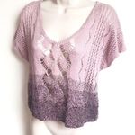 Mudd 🆕 Cropped knit short sleeve v neck sweater top Photo 0