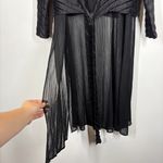 Mashiah Longline Cardigan Size Medium Black Photo 6