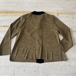 Misook Exclusively  Knit Cardigan size XL Brown/Gold‎ Black Trim Button Front Photo 8