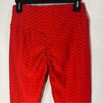 New Mix  Candy Red Scrunch Leggings Size S/M‎ Photo 4