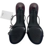 Mango MNG Morla Double Bow Strap Heeled Sandal Burgundy Size 37/ 6.5 Photo 8