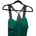 J. Crew Women's Strappy Pullover Green Midi Dress Size 12 Sweetheart Neck Photo 7